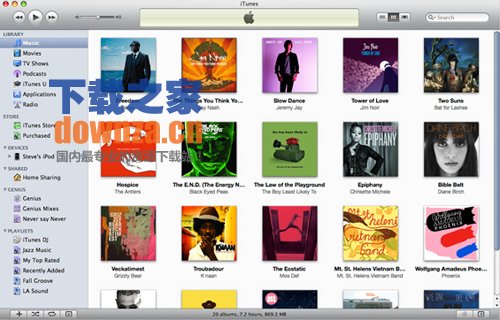 iTunes多媒体管理中心界面预览