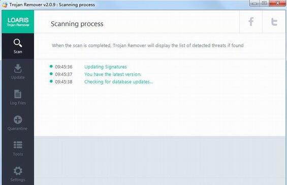 扫描界面示意图