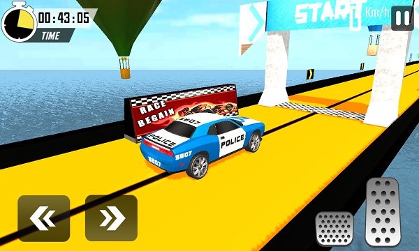 u8b66u8f66u7279u6280u5927u5761u9053(Police Car Stunts: Mega Ramp Free Car Racing Games)